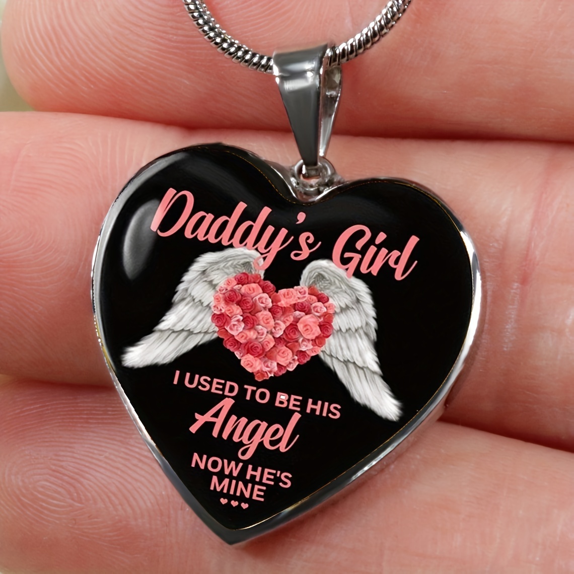Daddy's Girl Now My Love Necklace Memorial Gift
